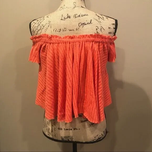 New Free People Beach Off The Shoulder Top XS - Picture 2 of 4